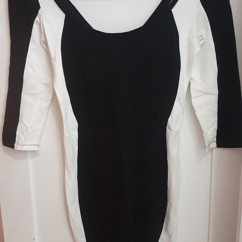 Black and White Bershka Dress